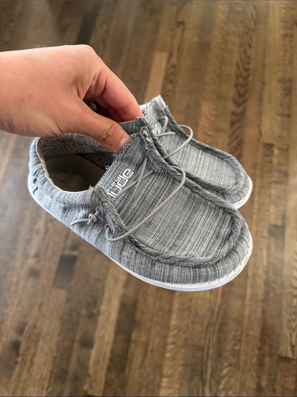 Hey Dude Kids Slip-On Casual Shoes in Gray